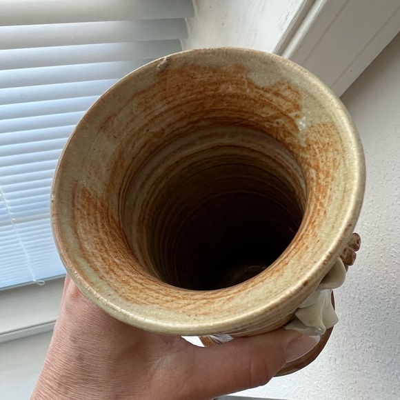 Whole Earth Clay Works | Vintage Tall Vase | Floral - Picture 5 of 8